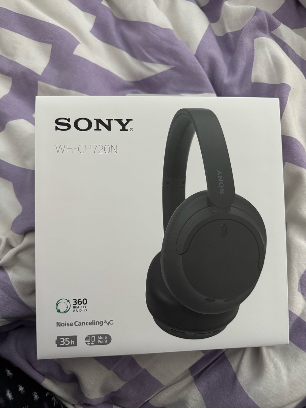 Sony WH-CH720N Wireless Noise-Canceling Headphones — Black